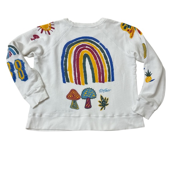 Mother The Square Multi Motif Grafic Sweatshirt - Picture 6 of 12